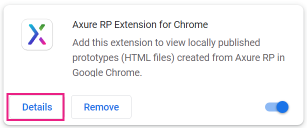 extension details